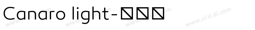 Canaro light字体转换